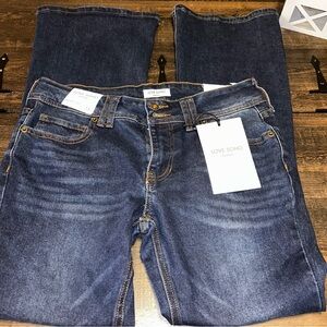 NWT Love Soho Boot Cut Dark Wash Jeans Size 13 Low Rise Denim